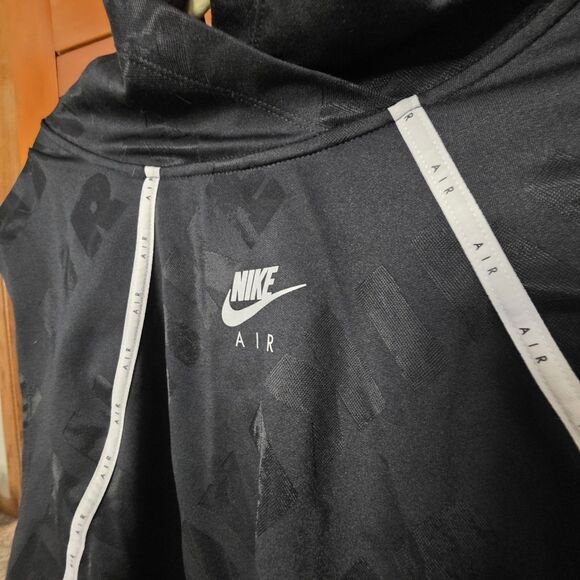 Nike Air Sleeveless Vest Size 2X Running Activewear Black Hooded Lightweight - Picture 2 of 9